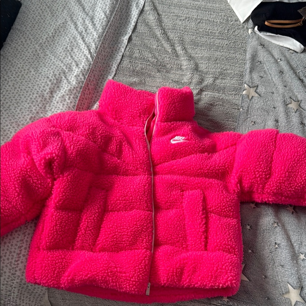 Nike Women's Vibrant Pink Puffer Jacket